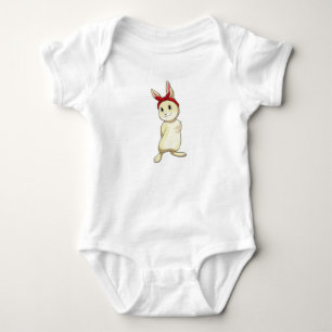Body Para Bebê Coelho com Bandana