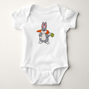 Body Para Bebê Coelho com Cenoura