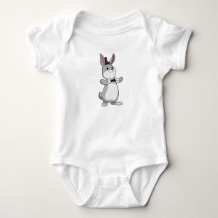 Body Para Bebê Coelho com chapéu Superior e Arco
