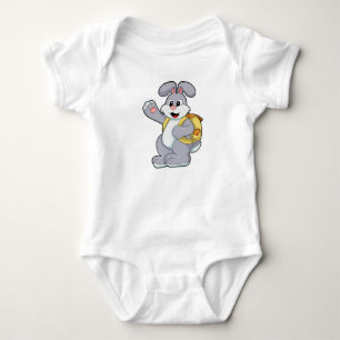 Body Para Bebê Coelho com mochila