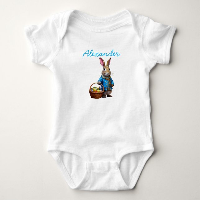 Body Para Bebê Coelho da Páscoa  (Frente)