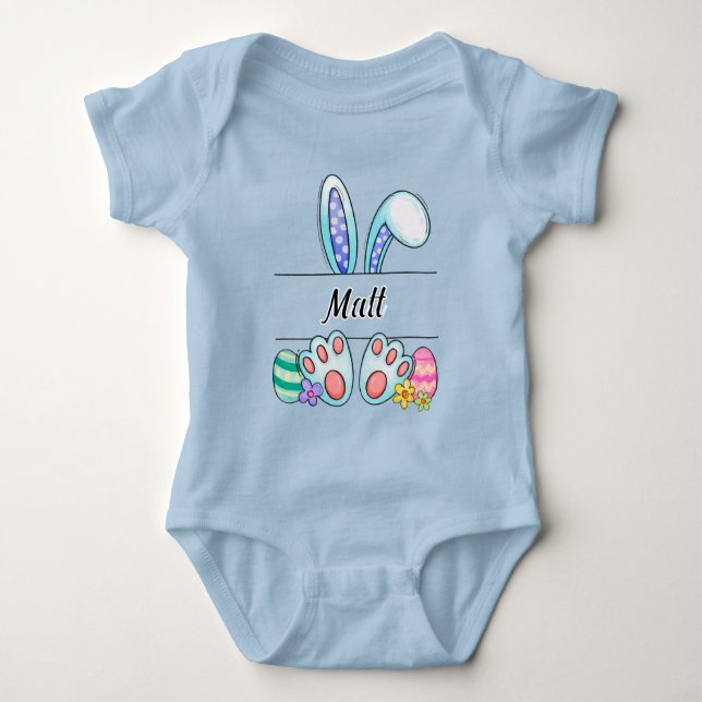 Body Para Bebê Coelho da Páscoa Matt (Frente)