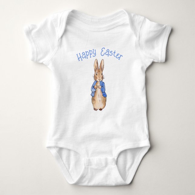 Body Para Bebê coelho de Páscoa (Frente)