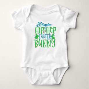 Body Para Bebê Coelho de Páscoa Lil Hip Hop Personalizado ADICION