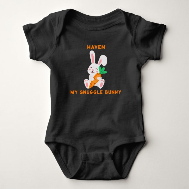 Body para Bebê Coelho de Páscoa para Abraçar (Frente)