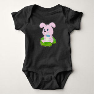 Body Para Bebê Coelho Frasco para bebês Leite