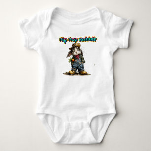 Body Para Bebê Coelho Hip Hop 