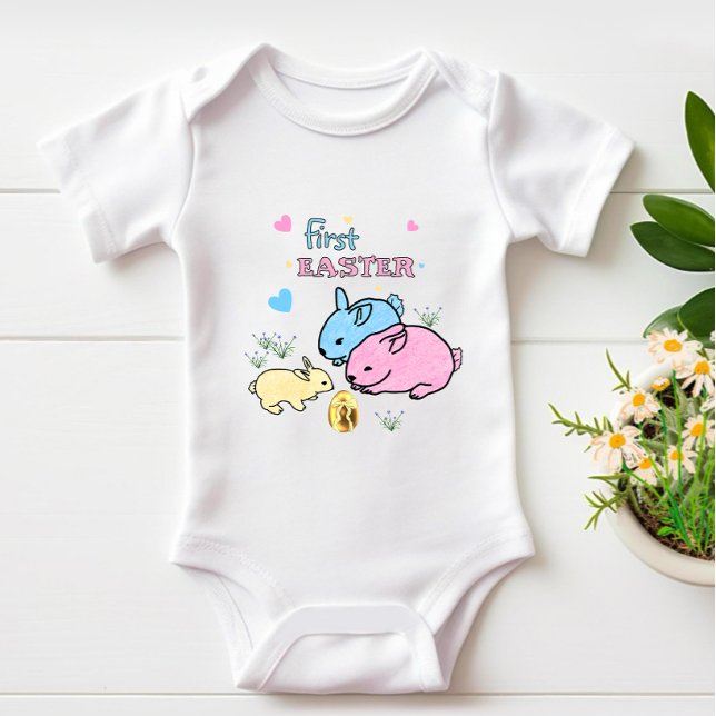 Body Para Bebê Coelhos cúbicos (Criador carregado)