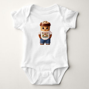 Body Para Bebê Coffee Man – Design Divertido para Verdadeiros Rei