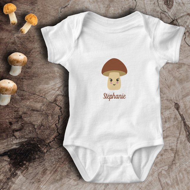 Body Para Bebê Cogumelo (Cute Mushroom Baby Bodysuit)