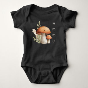 Body Para Bebê Cogumelos Kawaii, Cute Personalizado