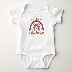 Body Para Bebê Coincidência do Arco-Íris do Irmão Pequeno Boho Pe