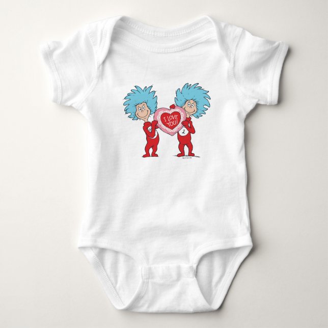 Body Para Bebê Coisa Um Coisa Dois Eu Te Amo (Frente)