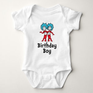 Body Para Bebê Coisa Um Coisa Dois Gêmeos Aniversário Menino do