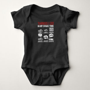 Body Para Bebê Coisas Que Eu Faço No Motorcycle Biker Rider Na M