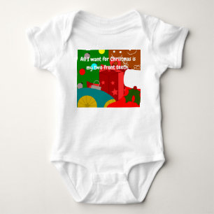 Body Para Bebê Colagem de Natal