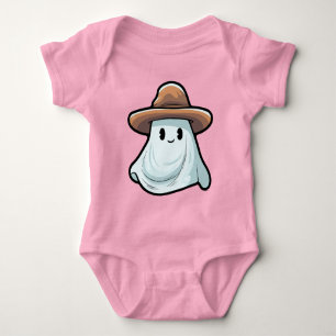 Body Para Bebê Coleção Baby Boo Cowboy Ghost Halloween