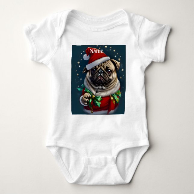 Body Para Bebê Coleção Puggy Claus (Frente)