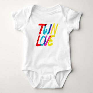 Body Para Bebê Colorful Twin Love
