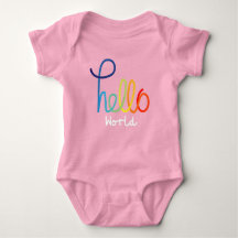 Colorida Hello World Baby Jersey