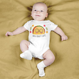 Body Para Bebê Colorido Taco Bout Bebê Menina Engraçado Texto Tro