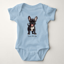 Body Para Bebê 🐶Com texto personalizado, cachorrinho Frenchie