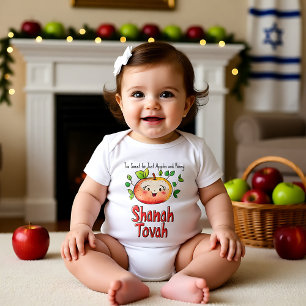 Body Para Bebê 🍎 🐝 com texto personalizado Novos Começos