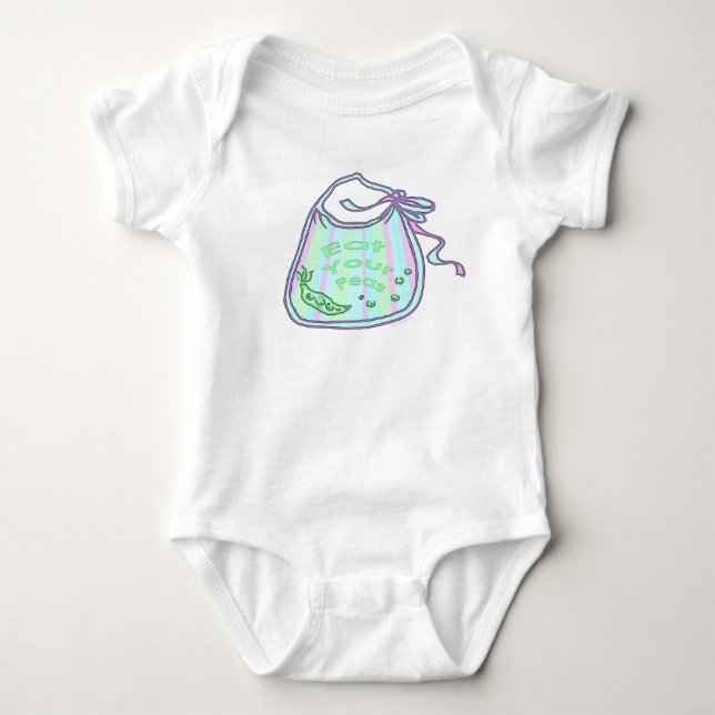 Body Para Bebê Coma Ervilhas Bebê Romper (Frente)