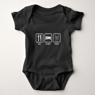 Body Para Bebê Comer Rock Do Sono