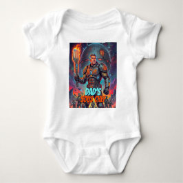 Body Para Bebê Cômico Astronauta Churrasco Comic Pop Art Espaço R