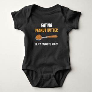Body Para Bebê Comida de Peanut Button Café da Manhã Favorita