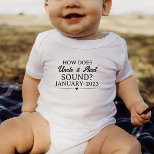 Body Para Bebê Como a tia e o tio parecem presentes personalizado