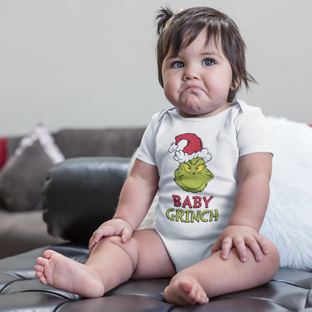 Body Para Bebê Como o Grinch Roubou o Natal | Bebê Grinch (Criador carregado)