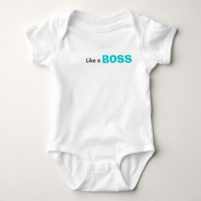 Body Para Bebê Como um chefe (Frente)