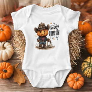 Body Para Bebê Como vai Abóbora Bebê de Halloween Bodysuit