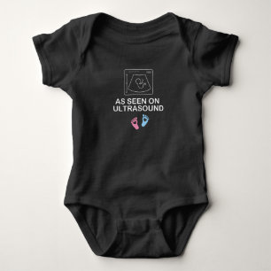 Body Para Bebê Como visto no ultrassom, presente de bebê original
