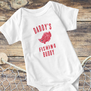 Body Para Bebê Companheiro de Pesca pai