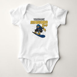 Body Para Bebê Compro de Snowboard Personalizado da Borda de Neve