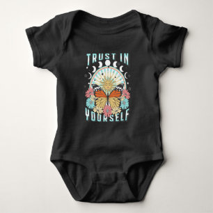 Body Para Bebê Confie em si mesmo Sol Celestial e Borboleta