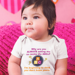 Body Para Bebê Conheço meus ABC; Você?