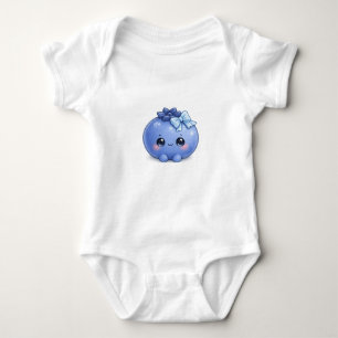 Body Para Bebê Conjunto de Bebê Azul Cute Kawaii