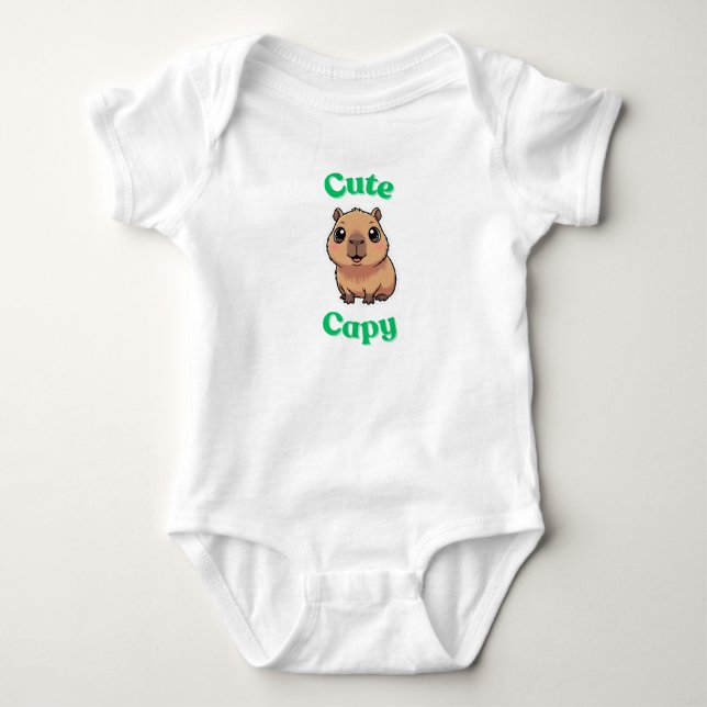 Body Para Bebê Conjunto de Bebê Capivara Fofa | Roupa de Bebê Ani (Frente)