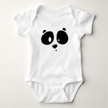 Conjunto de Bebê com Rosto de Panda Minimalista Fo