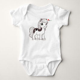 Body Para Bebê Conjunto de Bebê Cute Little Pony Chibi Cavalo
