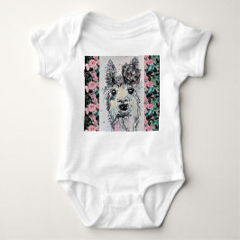 Body Para Bebê Conjunto de Bebê de Alpacca Llama Aquarela Fofa