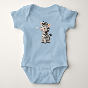 Body Para Bebê Conjunto de Bebê de Zebra Fofo – Roupa de Animal d