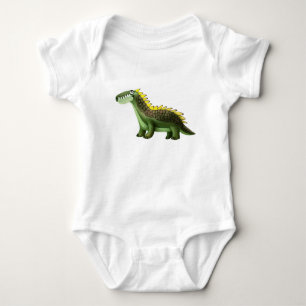 Body Para Bebê Conjunto de Bebê Dinossauro Verde Fofo - Bodysuit