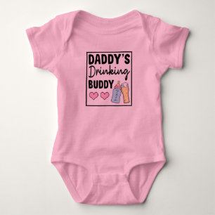 Body Para Bebê Conjunto de Bebê Engraçado 'Amigo de Bebida do Pap
