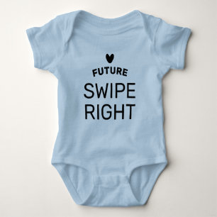 Body Para Bebê Conjunto de bebê Future Swipe Right para menino re