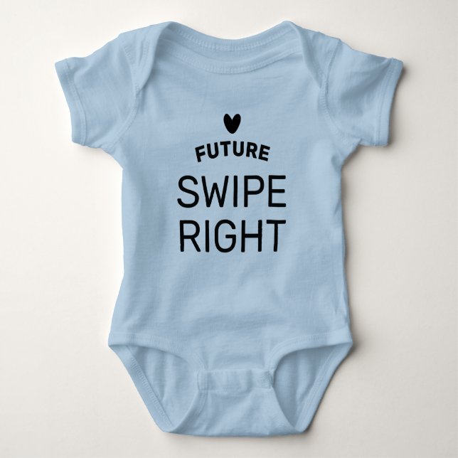 Body Para Bebê Conjunto de bebê Future Swipe Right para menino re (Frente)